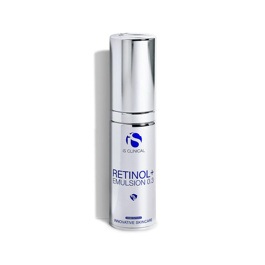 iS CLINICAL front packaging showing bottle and branding plus clear product benefit