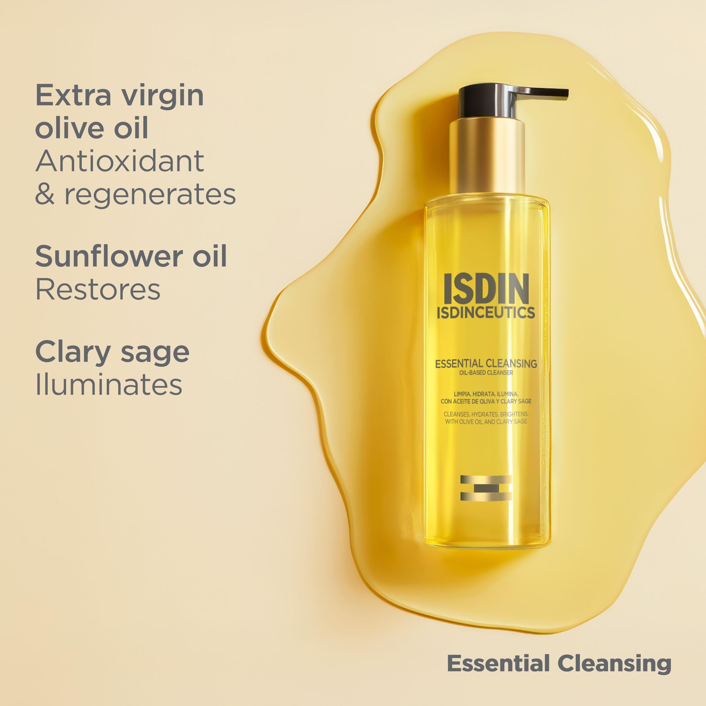 ISDIN cleanser staged in bathroom lifestyle shot for everyday cleansing routines