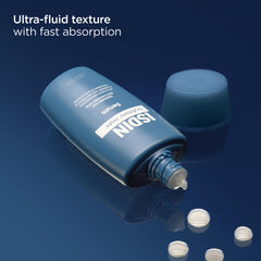 ISDIN Eryfotona Night dispensing pump showing smooth ultra-fluid serum application