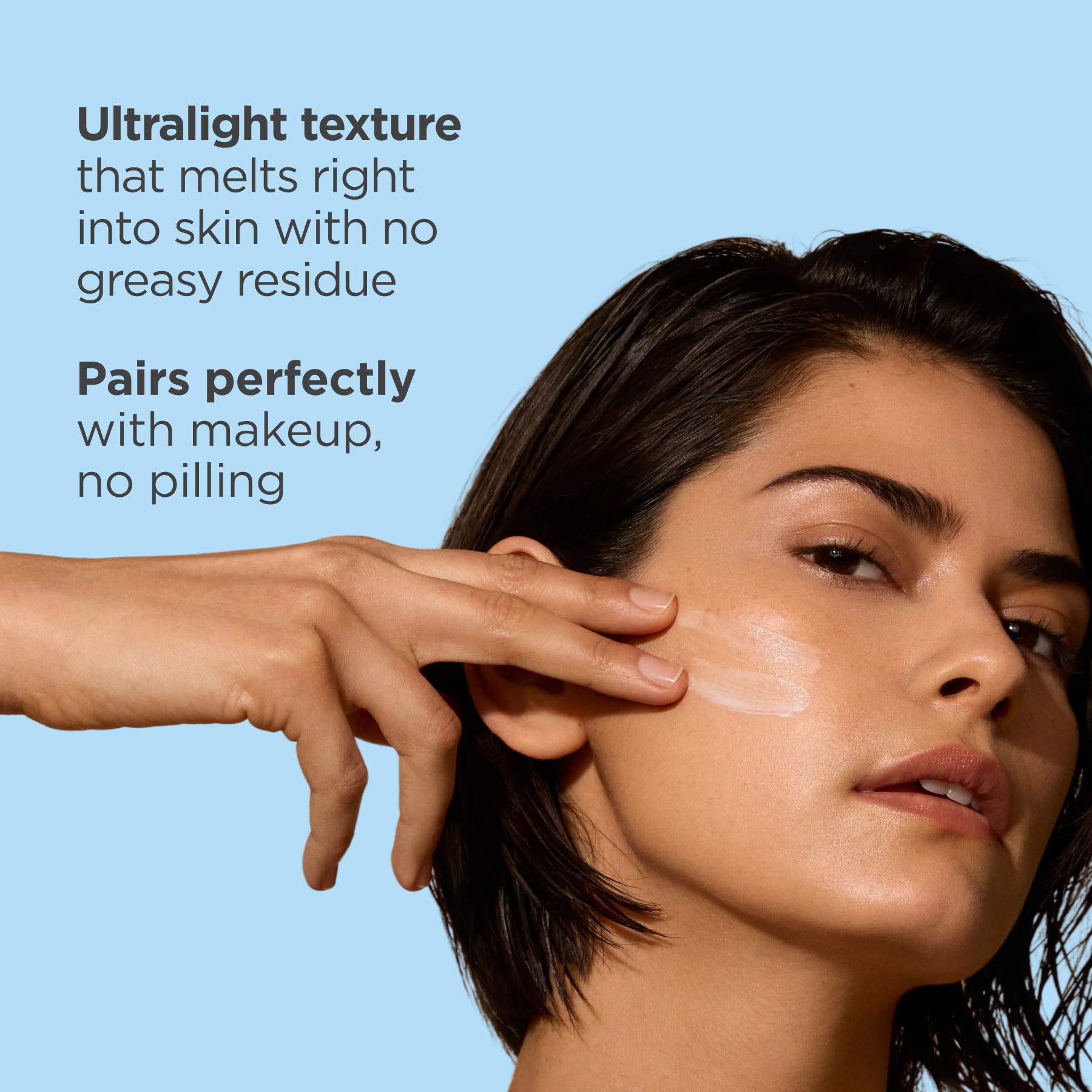 ISDIN used under foundation to show primer compatibility and smooth base