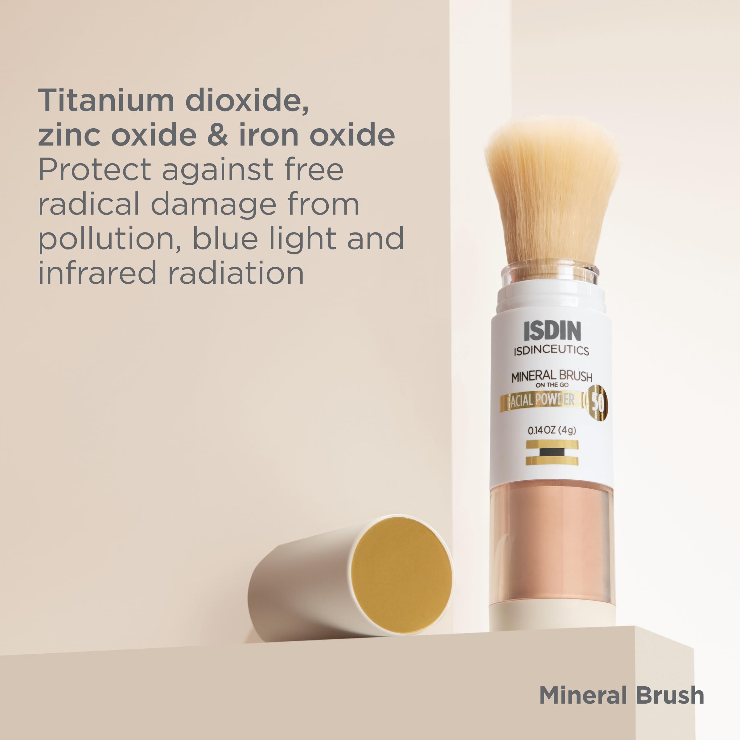 ISDIN ingredients label closeup highlighting mineral filters and formulation