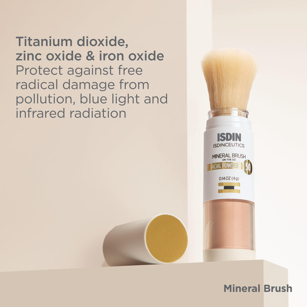 ISDIN ingredients label closeup highlighting mineral filters and formulation