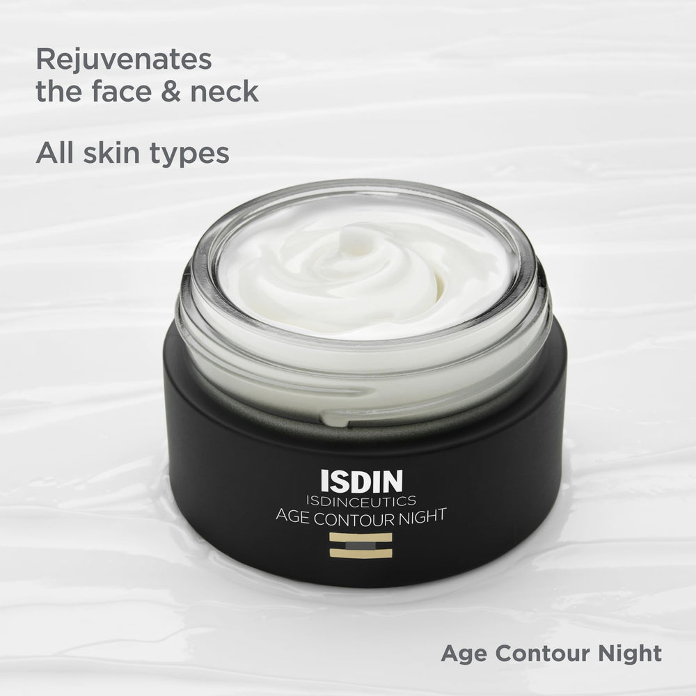 ISDIN open jar top-down view showing cream consistency for application clarity