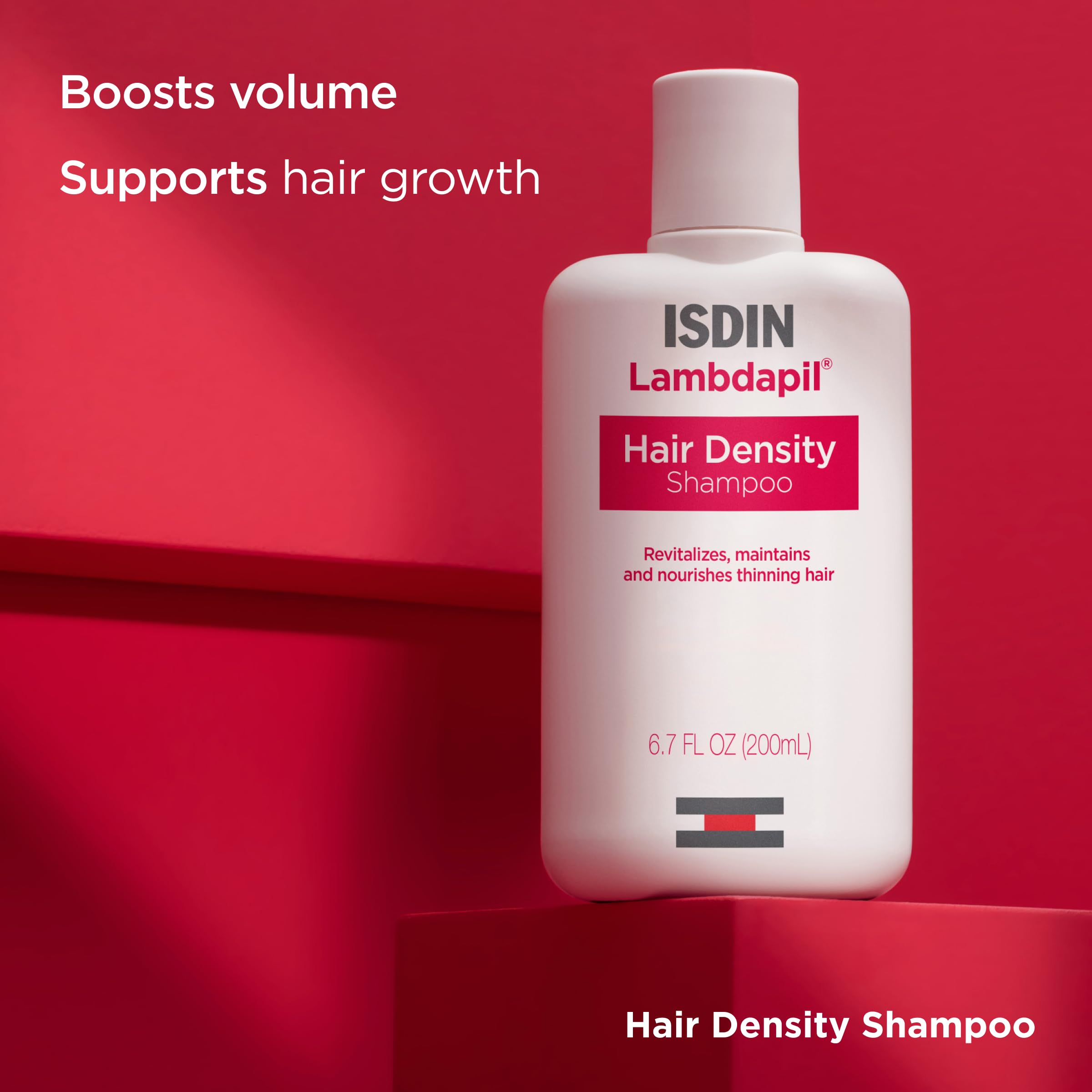 ISDIN Lambdapil ingredients flatlay with biotin and zinc for support