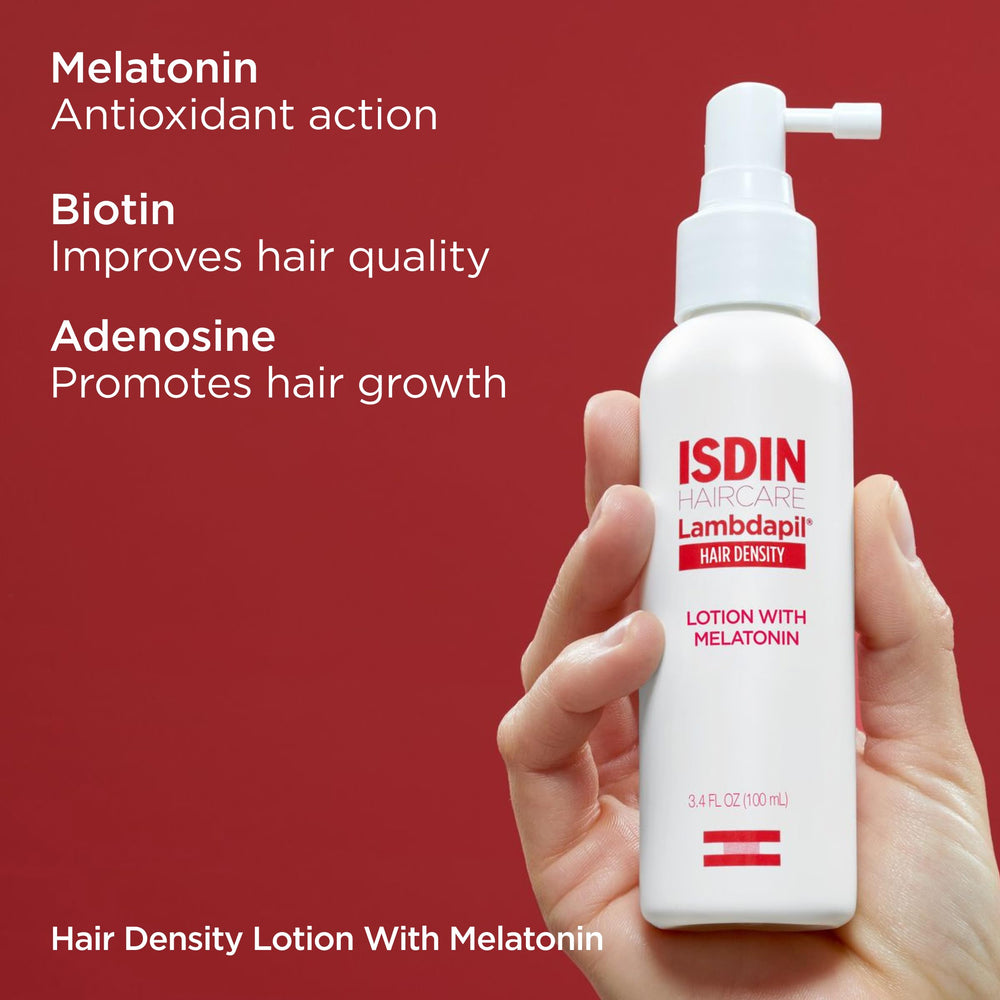 ISDIN Lambdapil before and after illustration demonstrating visible improvement