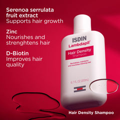 ISDIN Lambdapil held in hand to show the 200ml size and scale