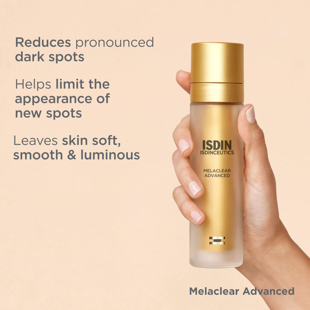 ISDIN Melaclear ingredient label highlighting tranexamic acid and niacinamide