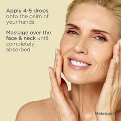ISDIN Melatonik before after radiance comparison showing brighter, rested skin