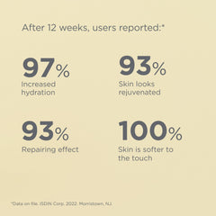 ISDIN Melatonik serum application on hand illustrating spreadability and finish