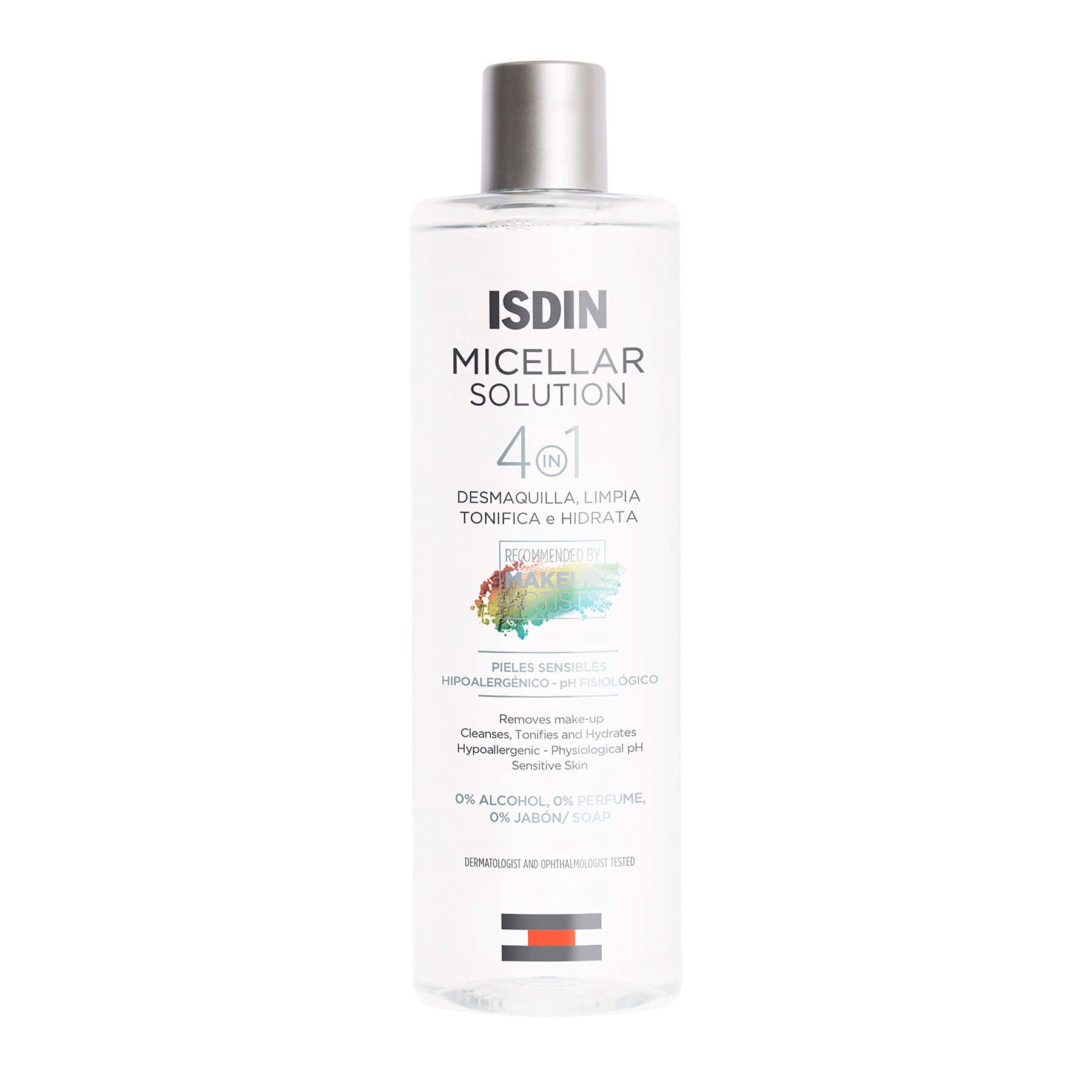 ISDIN front bottle showing label and benefits for gentle cleansing