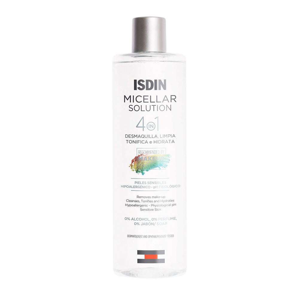 ISDIN front bottle showing label and benefits for gentle cleansing