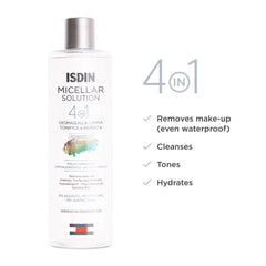 ISDIN technology graphic highlighting micellar formula’s skin-friendly benefit