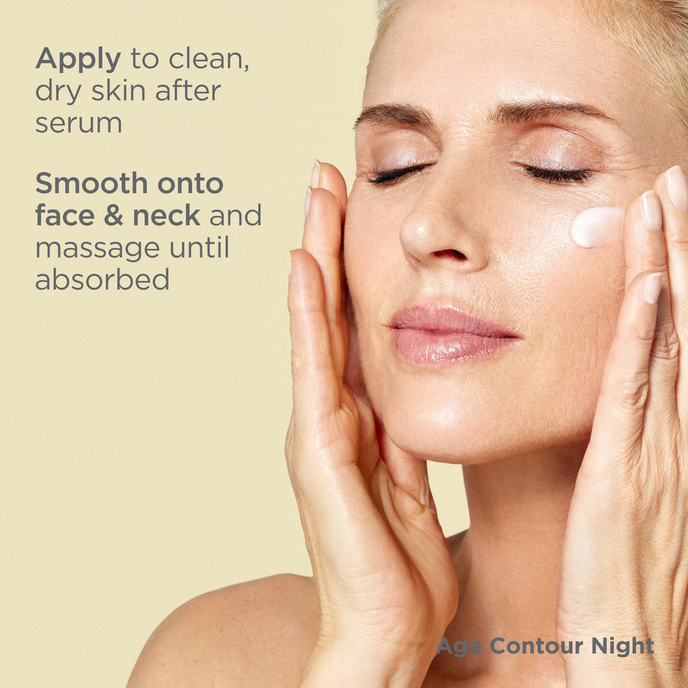 ISDIN product placed on bathroom counter in nighttime routine setting for lifestyle context