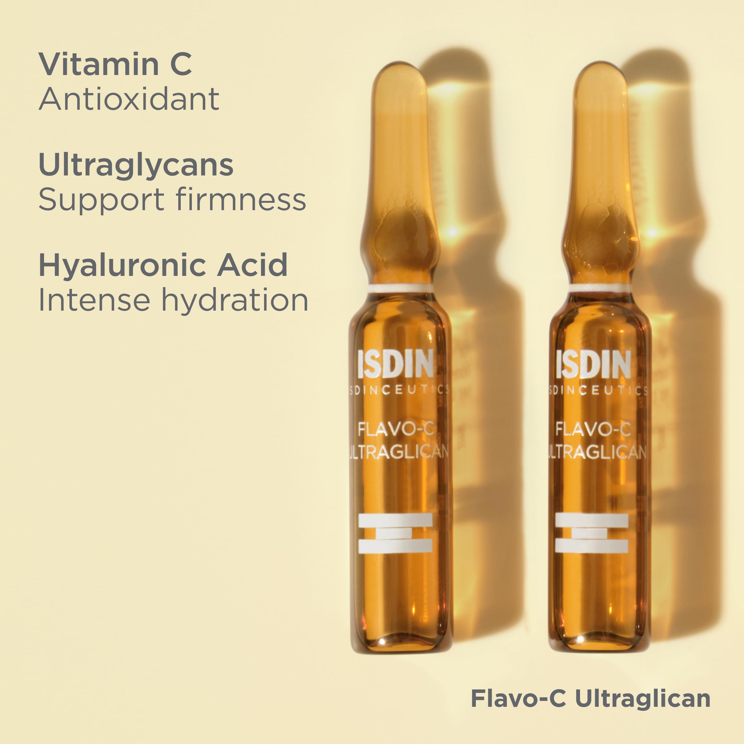 ISDIN ampoule held in hand to show size and one-dose convenience