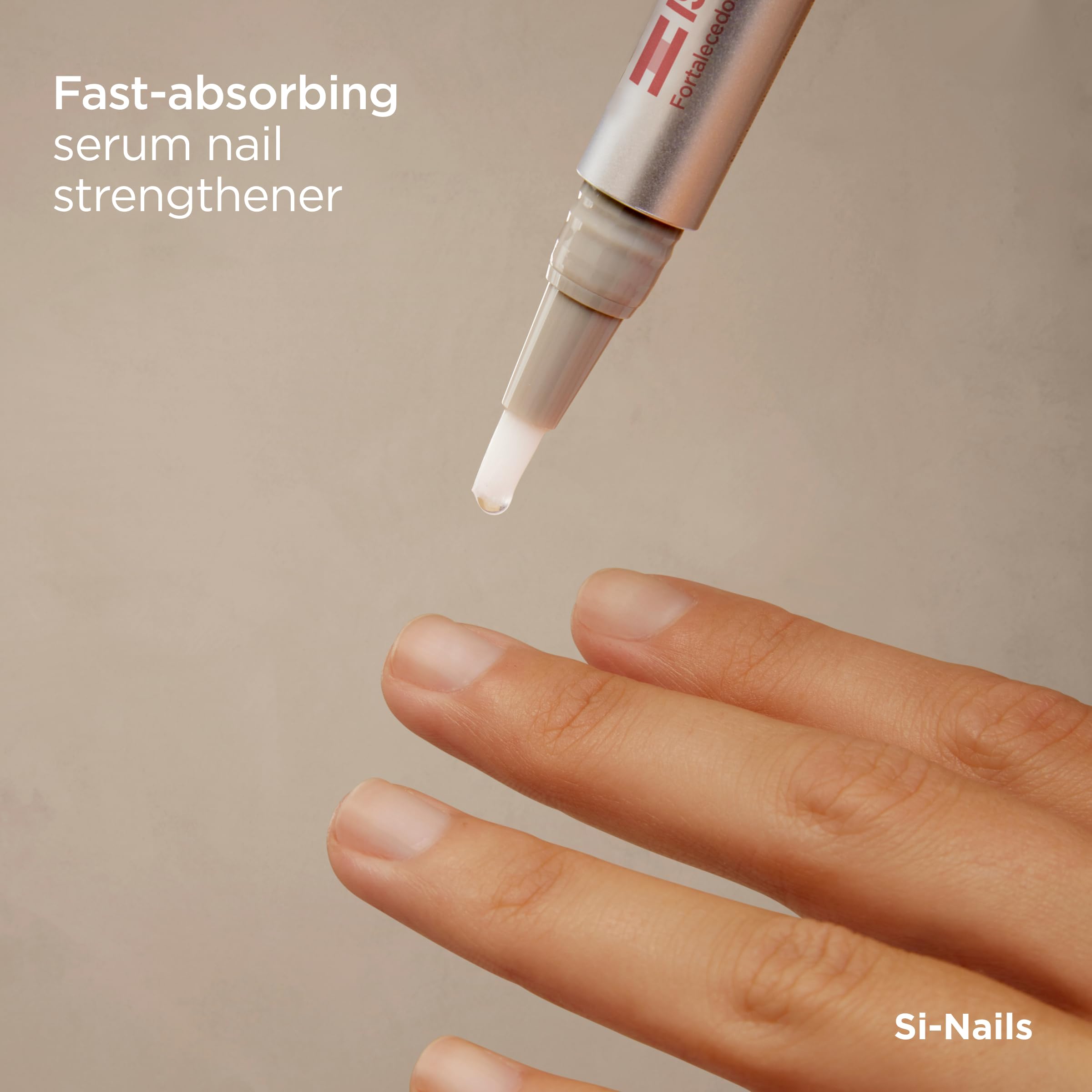 ISDIN Si-Nails close-up drop of serum highlighting fast absorption benefit