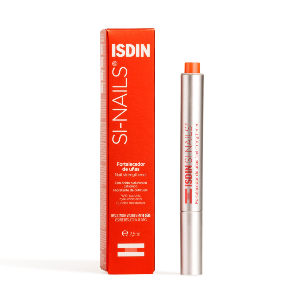 ISDIN Si-Nails front bottle showing compact travel-friendly design and quick use