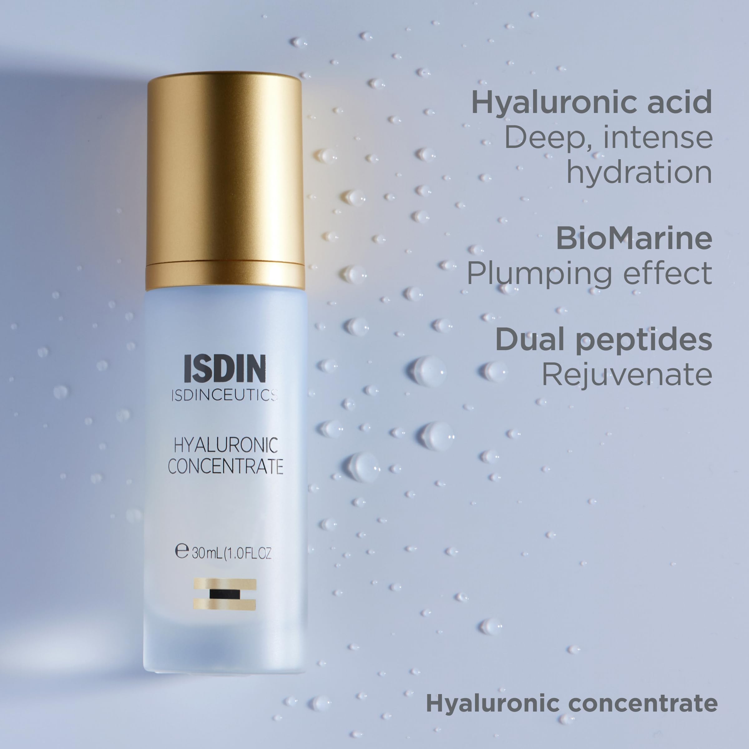 ISDIN serum inside travel pouch showcasing on-the-go hydration convenience