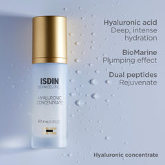 ISDIN serum inside travel pouch showcasing on-the-go hydration convenience
