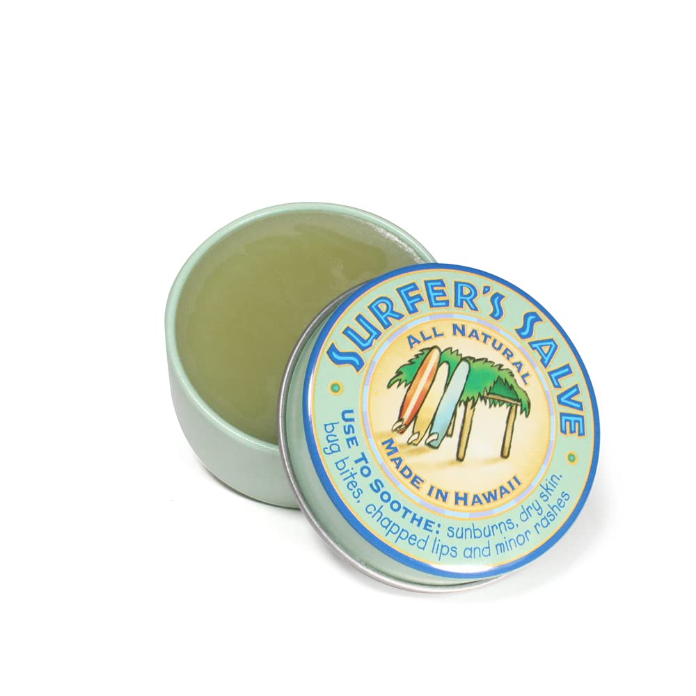 Island Soap & Candle Works front tin view showing brand and portable size benefit