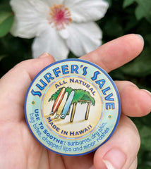 Island Soap & Candle Works natural ingredients flatlay highlighting soothing herbal benefit