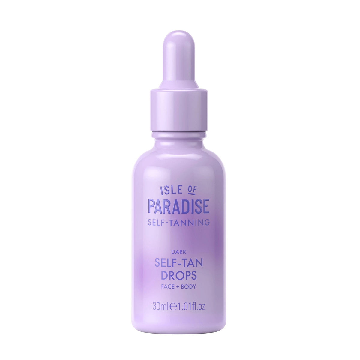 Isle of Paradise front bottle showing compact 1.01 fl oz with clear labeling and travel-friendly benefit