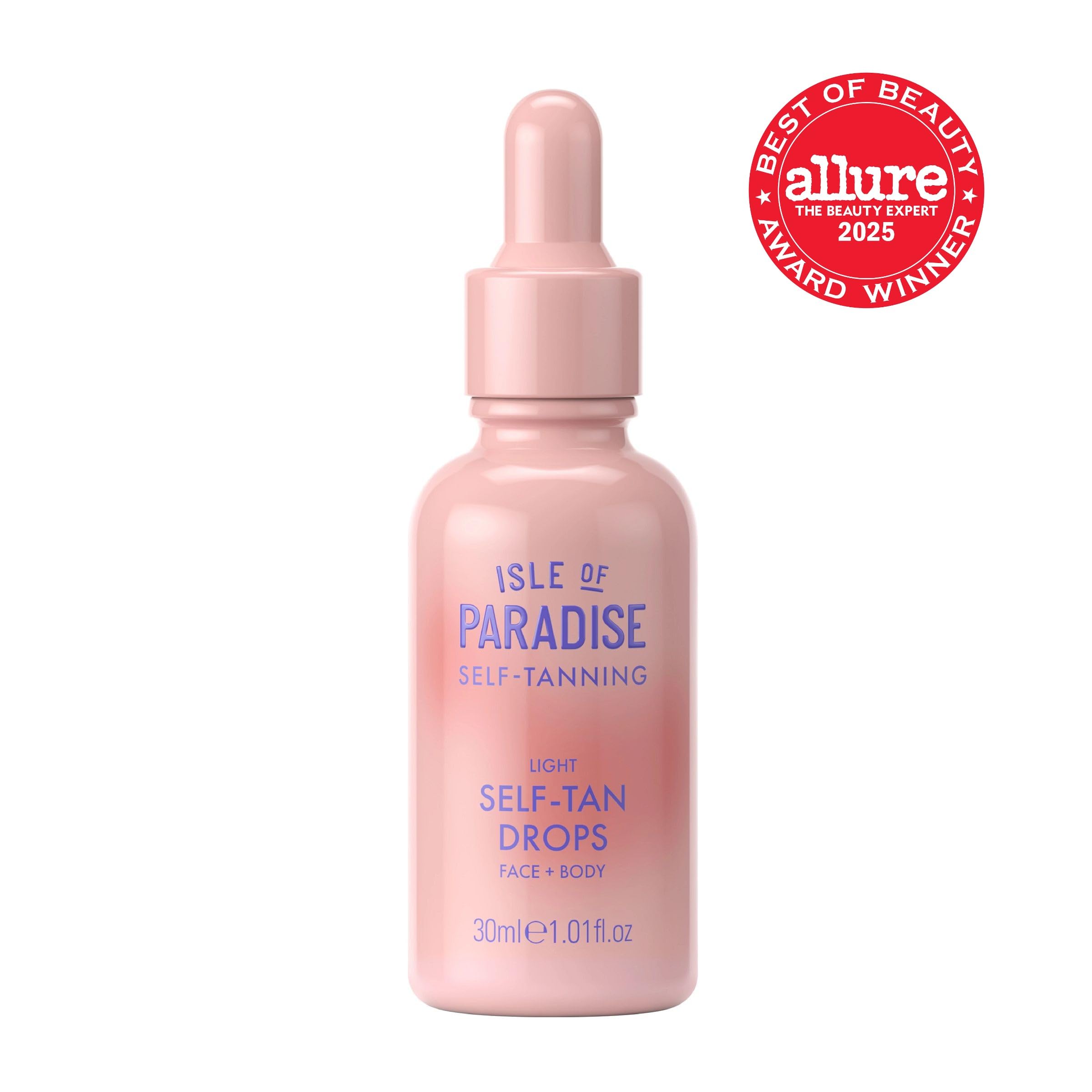 Isle of Paradise pipette dispensing drops highlighting smooth texture