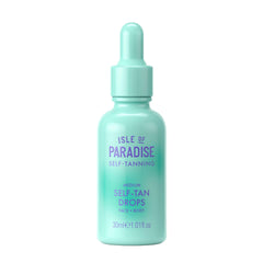 Isle of Paradise bottle front showing medium drops and benefits