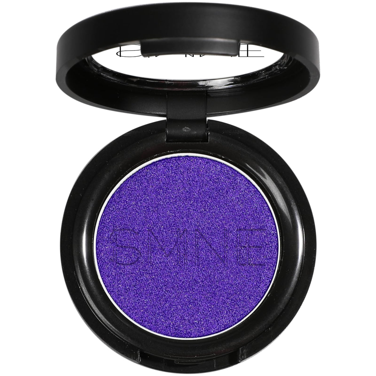 IS'MINE front pan purple shimmer showing rich violet payoff and compact design benefit