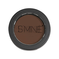 IS'MINE swatch of Matte Coffee on skin showing rich pigment payoff