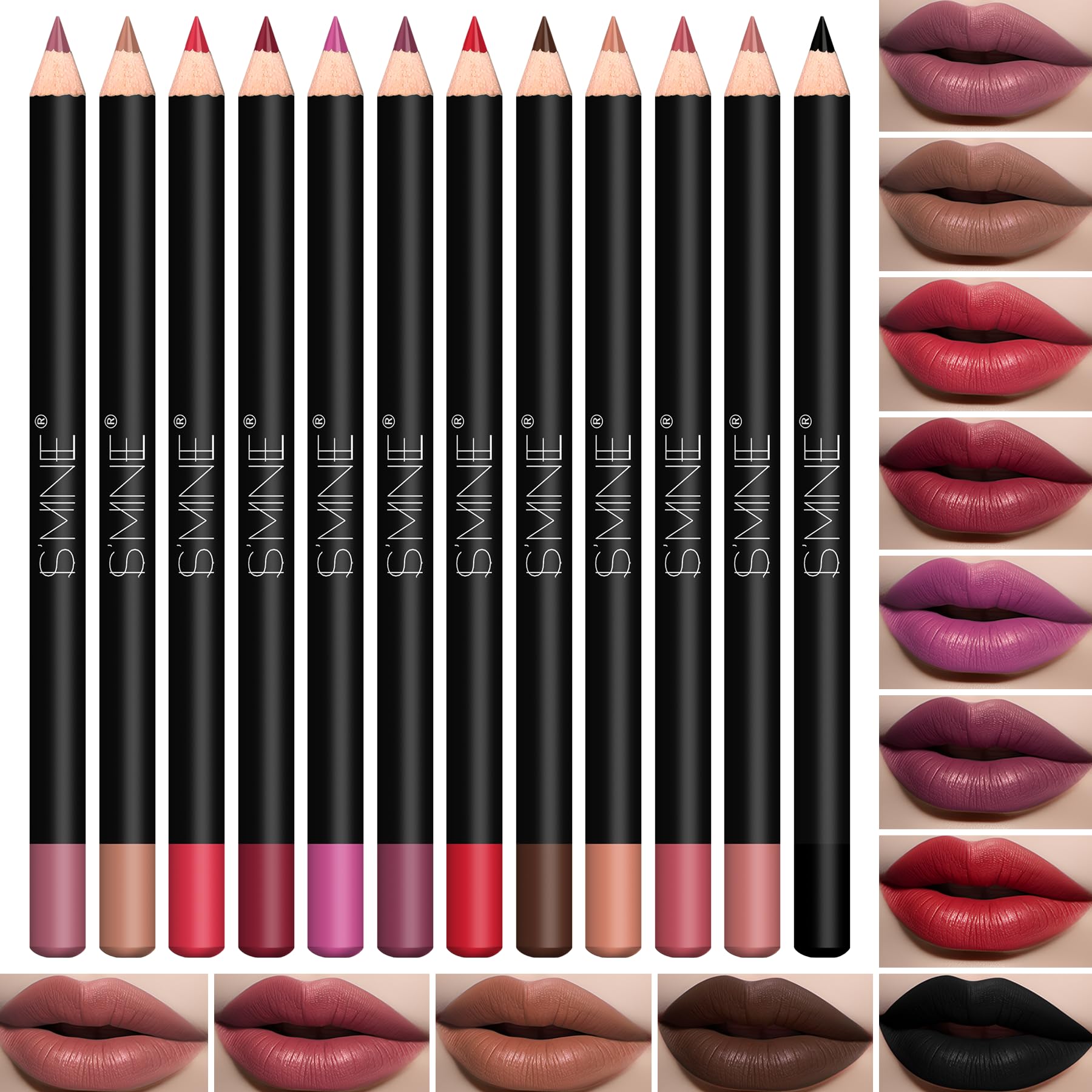 IS'MINE texture swatches on skin showing creamy matte payoff and blendability benefit