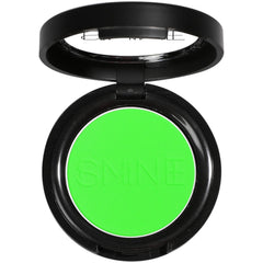 IS'MINE front compact showing green matte pan and clear branding for easy selection