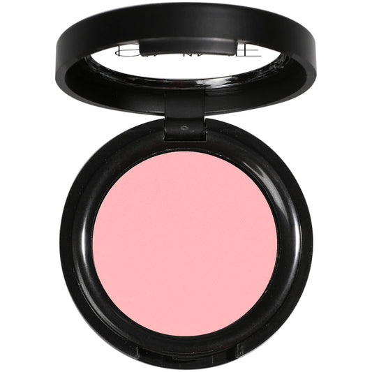 IS'MINE front pan view showing matte pink coral and compact size benefit