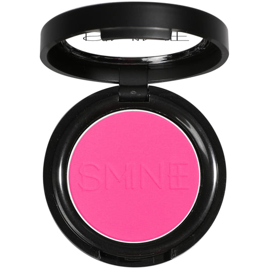 IS'MINE single pink pan front showing vibrant matte finish and pigment