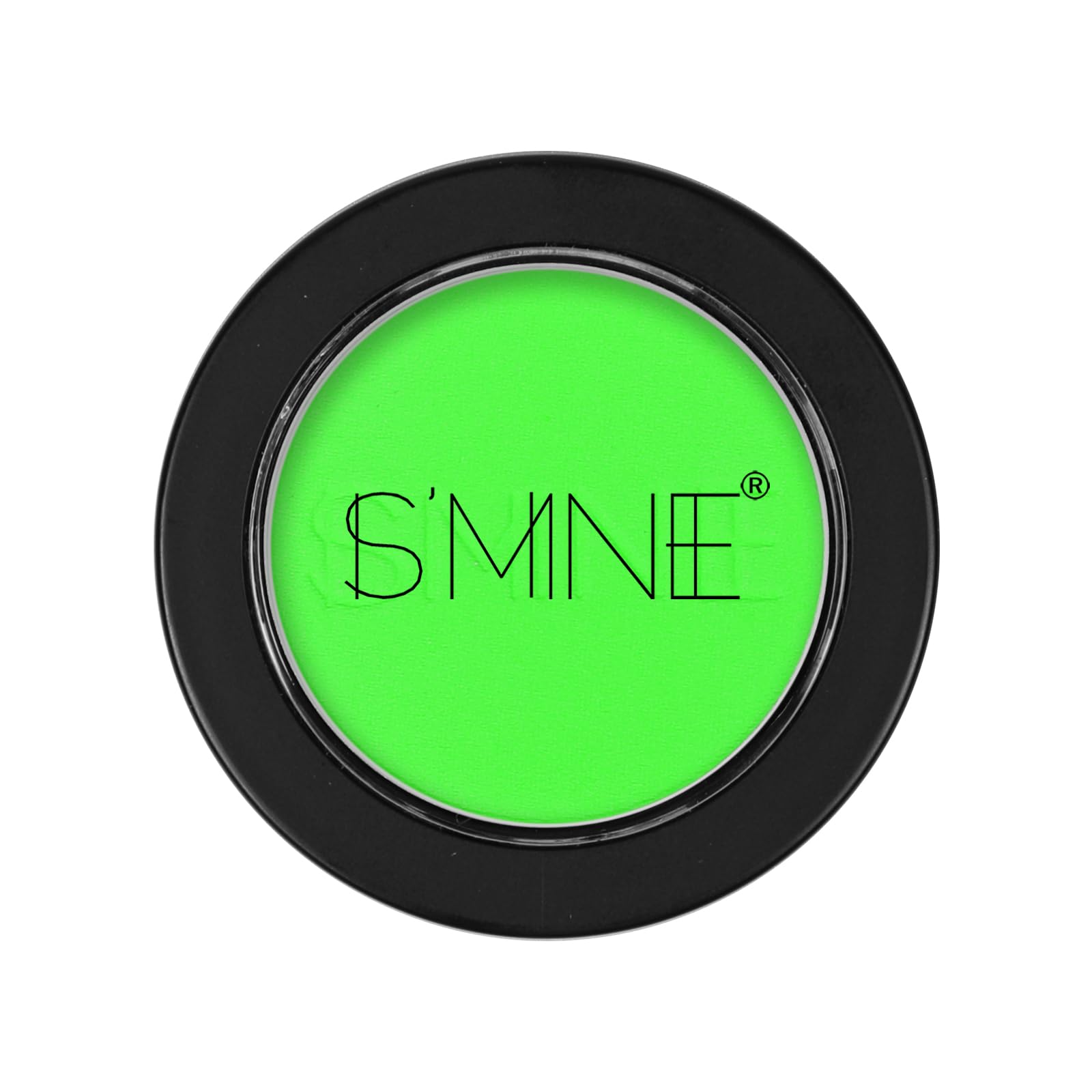 IS'MINE swatch on skin forearm demonstrating intense green pigment payoff
