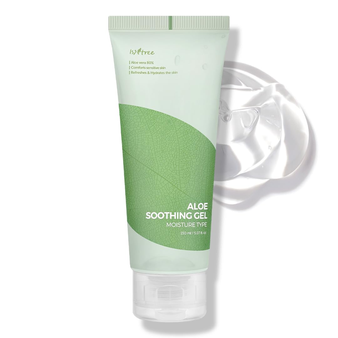 IsNtree aloe jar front view showing label and 150ml size, calming benefit