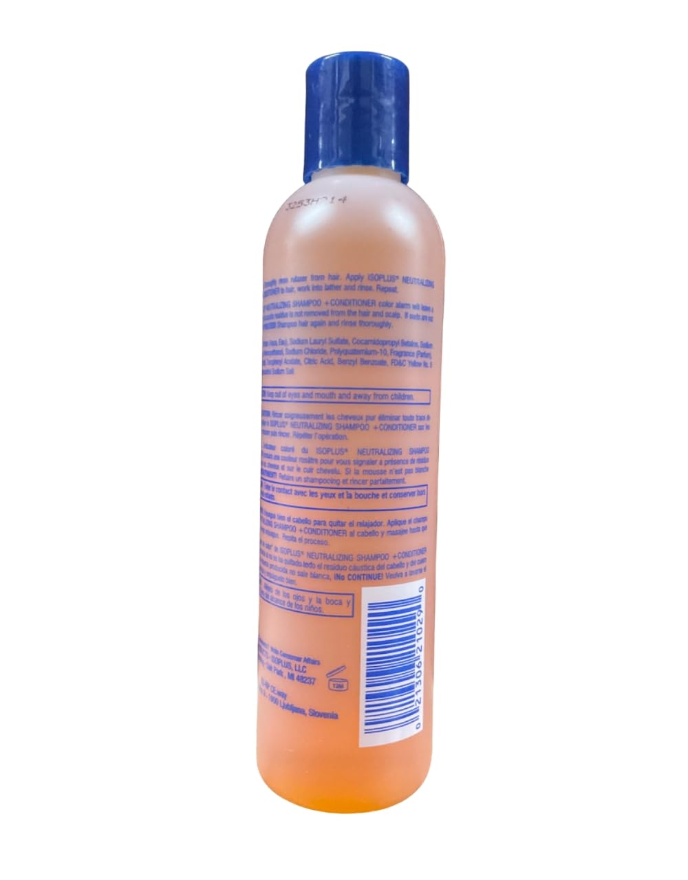 Isoplus in-salon application demonstrating neutralizing results and manageability