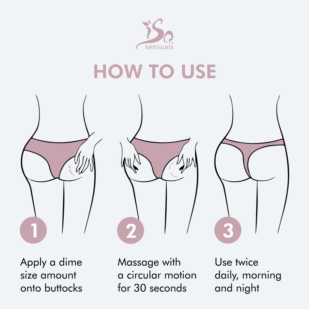 IsoSensuals CURVE ingredients lineup with grapeseed, almond, coconut oils emphasizing natural nourishment