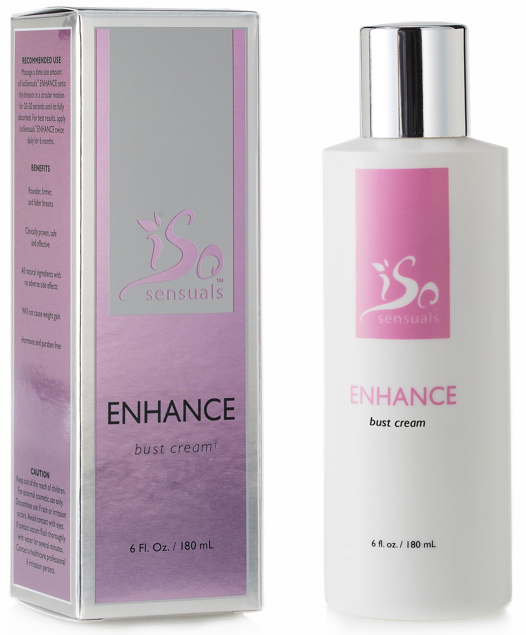 IsoSensuals ENHANCE front packaging showing product and benefit of longer supply