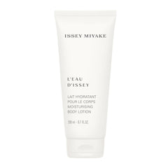 Issey Miyake front bottle view showing elegant packaging and easy application benefit