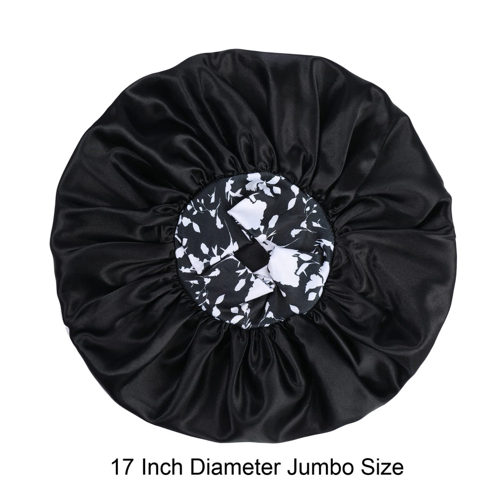 Interior view of Isshin Beauty bonnet showing roomy space for braids and curls