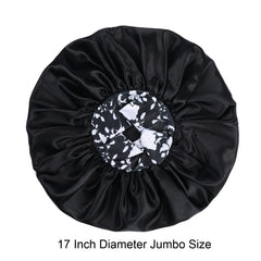 Interior view of Isshin Beauty bonnet showing roomy space for braids and curls