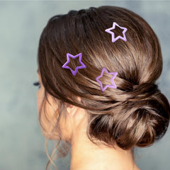 Isslly three colors spread of star clips showing variety for styling