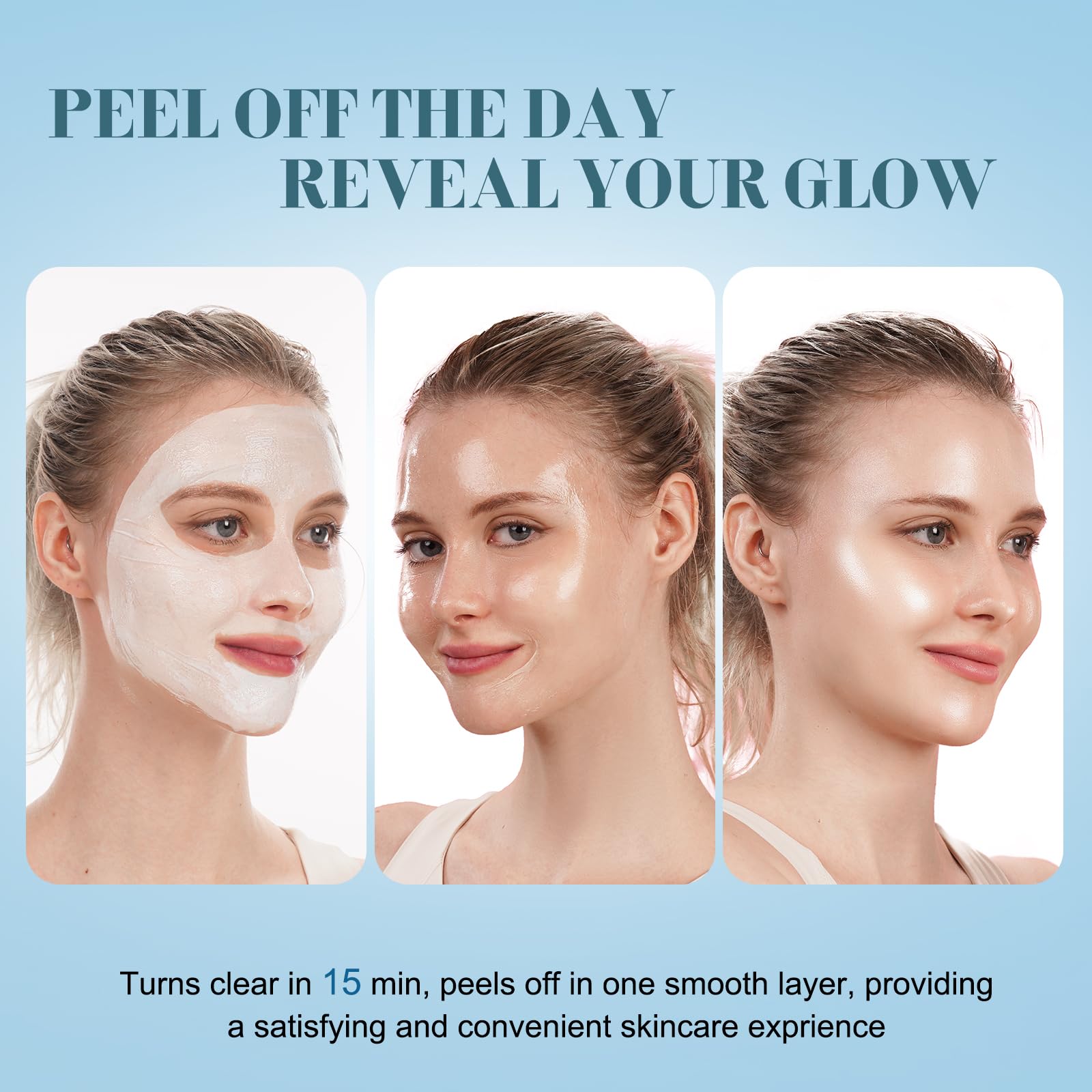 ISTON applying mask to face for overnight treatment benefit