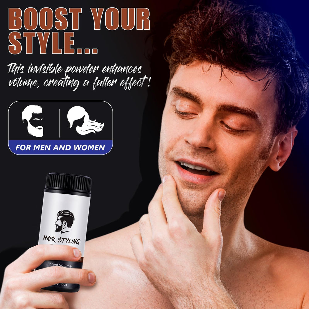 ISUNRISE application in hair demonstrating instant volume and grip