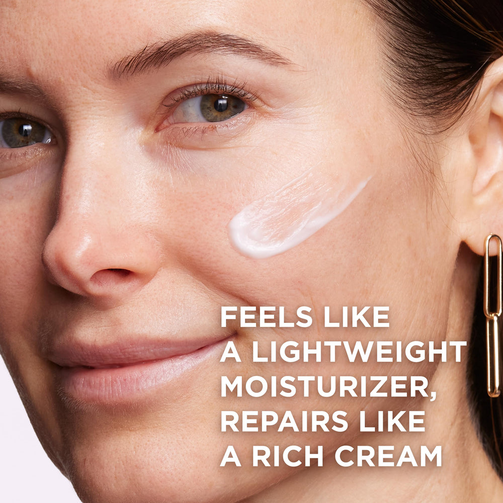 IT Cosmetics cream layered under makeup showing smooth canvas benefit