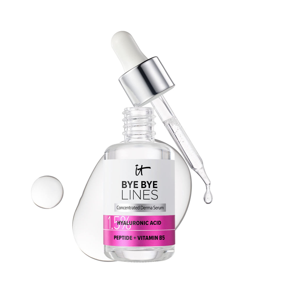 IT Cosmetics bottle front showing product and hydrating benefit