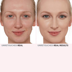 IT Cosmetics powder on a fluffy brush demonstrating even application and oil control
