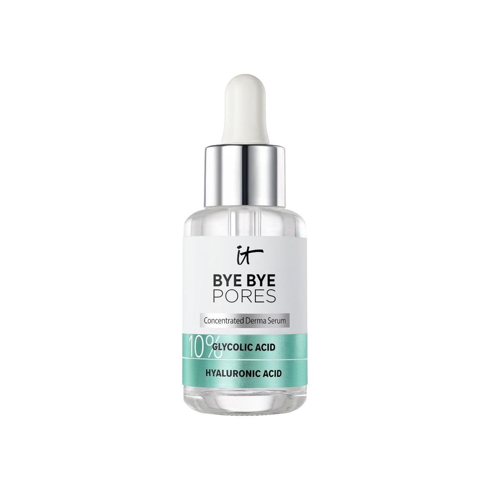 IT Cosmetics front packaging shows bottle and box, conveys credibility and results