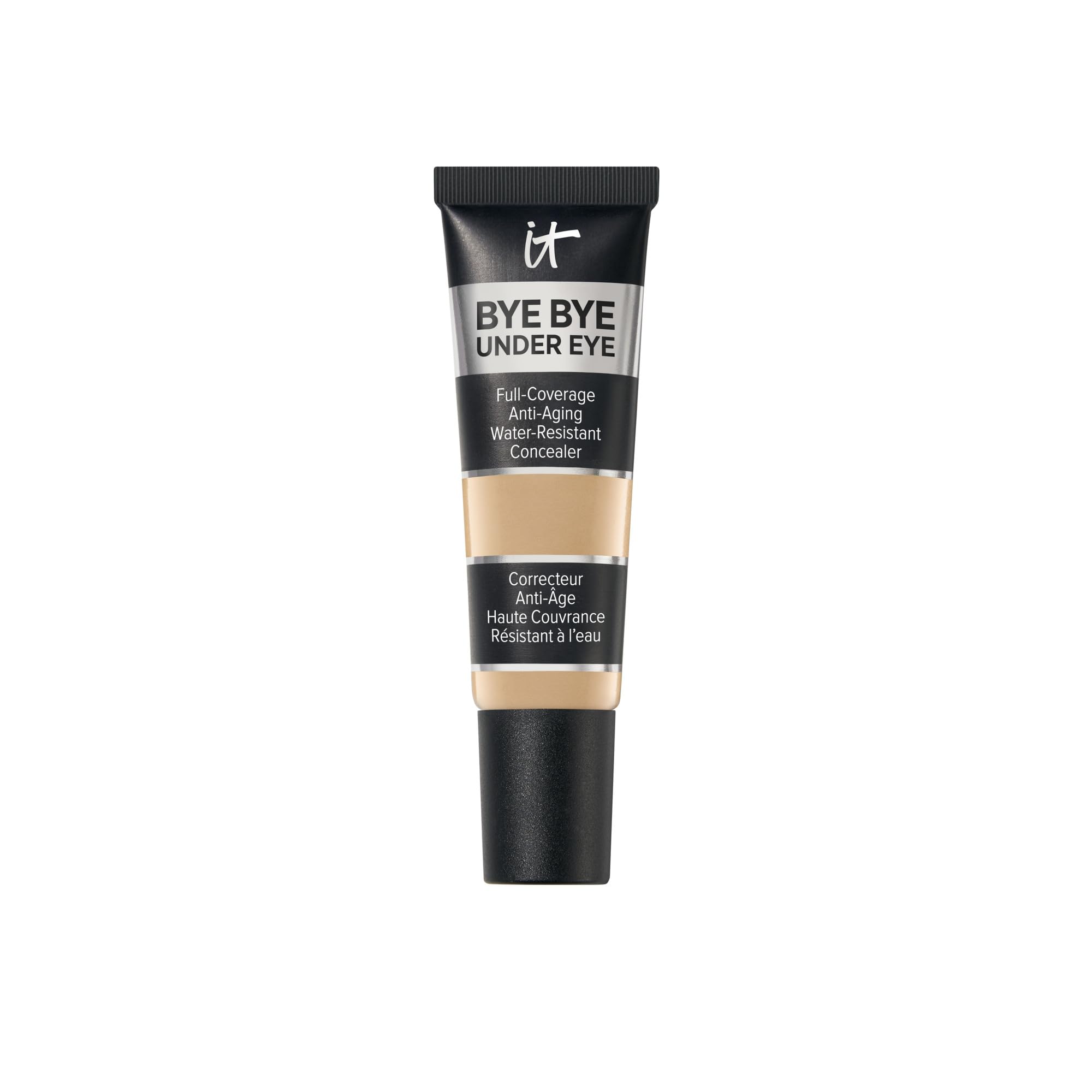 IT Cosmetics front packaging of Bye Bye Under Eye Concealer showing shade label and benefit