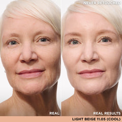 IT Cosmetics concealer wand and creamy texture visible, demonstrates smooth application